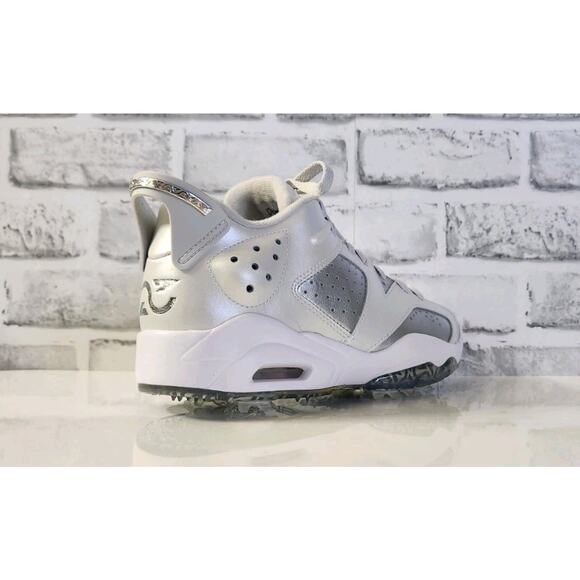 Jordan Retro 6 Low G NRG Men\'s 7.5 Golf Shoes Silver/White FD6719-001 NEW main image 6